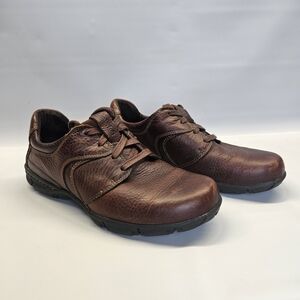 Timberland Lace Up Shoes Mens Brown Pebble Leather Low Top Round Toe 8.5